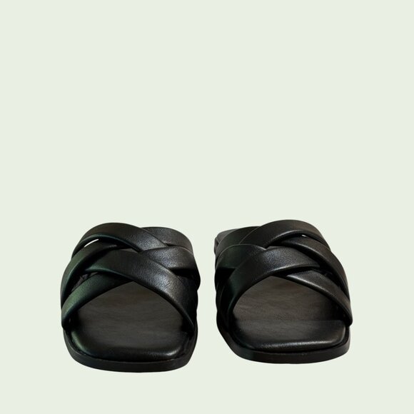 NWT French Connection Black Sandal - Style FC Shores Size 10 - Vegan Leather - Picture 5 of 6